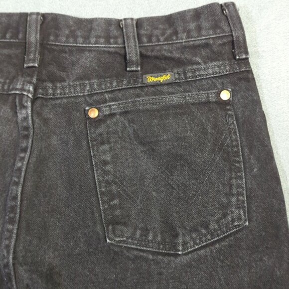 Wrangler VTG Jeans Mens 34x32 Black 936 WBK Slim Cowboy Cut Slim Fit Made In USA - Picture 1 of 10